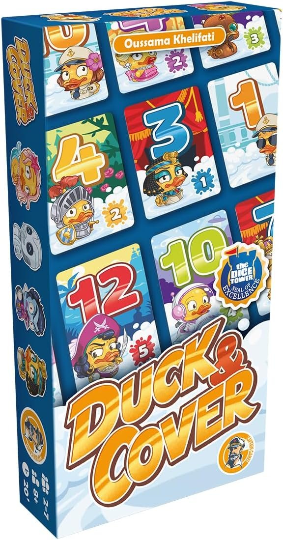 Captain Games, Duck & Cover, Juego Familiar, 2-7 Jugadores, a Partir de 8 años, 20 Minutos, alemán