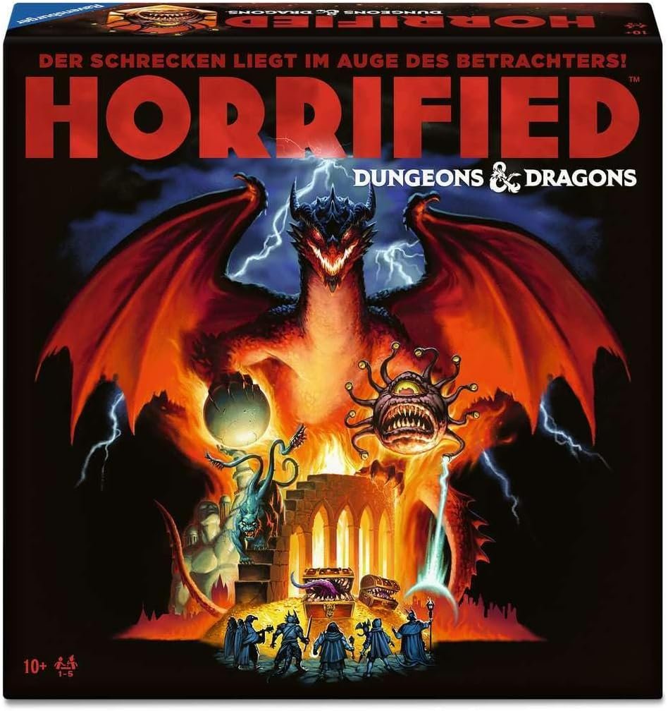 Ravensburger 24755 - Horrified Dungeons & Dragons: Juego de Mesa cooperativo para Todos los Mayores de 10 años