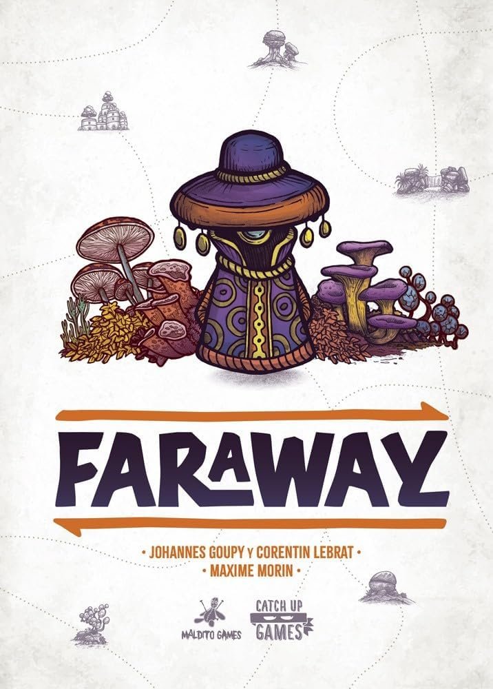 Maldito Games – Faraway | Juego de Mesa de Estrategia y Exploración de Cartas | 2-6 Jugadores | +10 Años | 25 Minutos por Partida (MLDG385761)