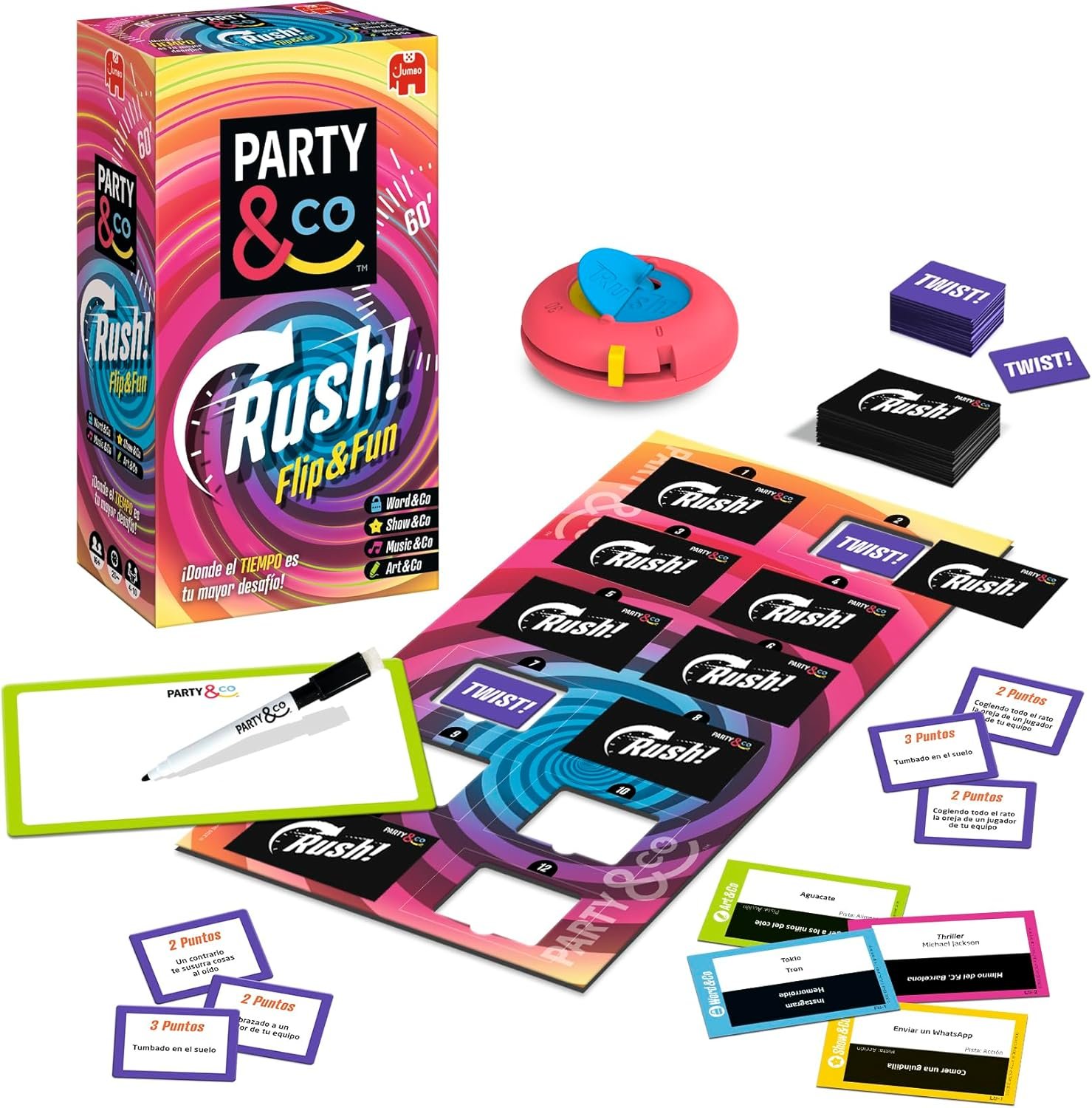 Party & CO. Rush - Juego de Mesa multiprueba, a Partir de 14 años