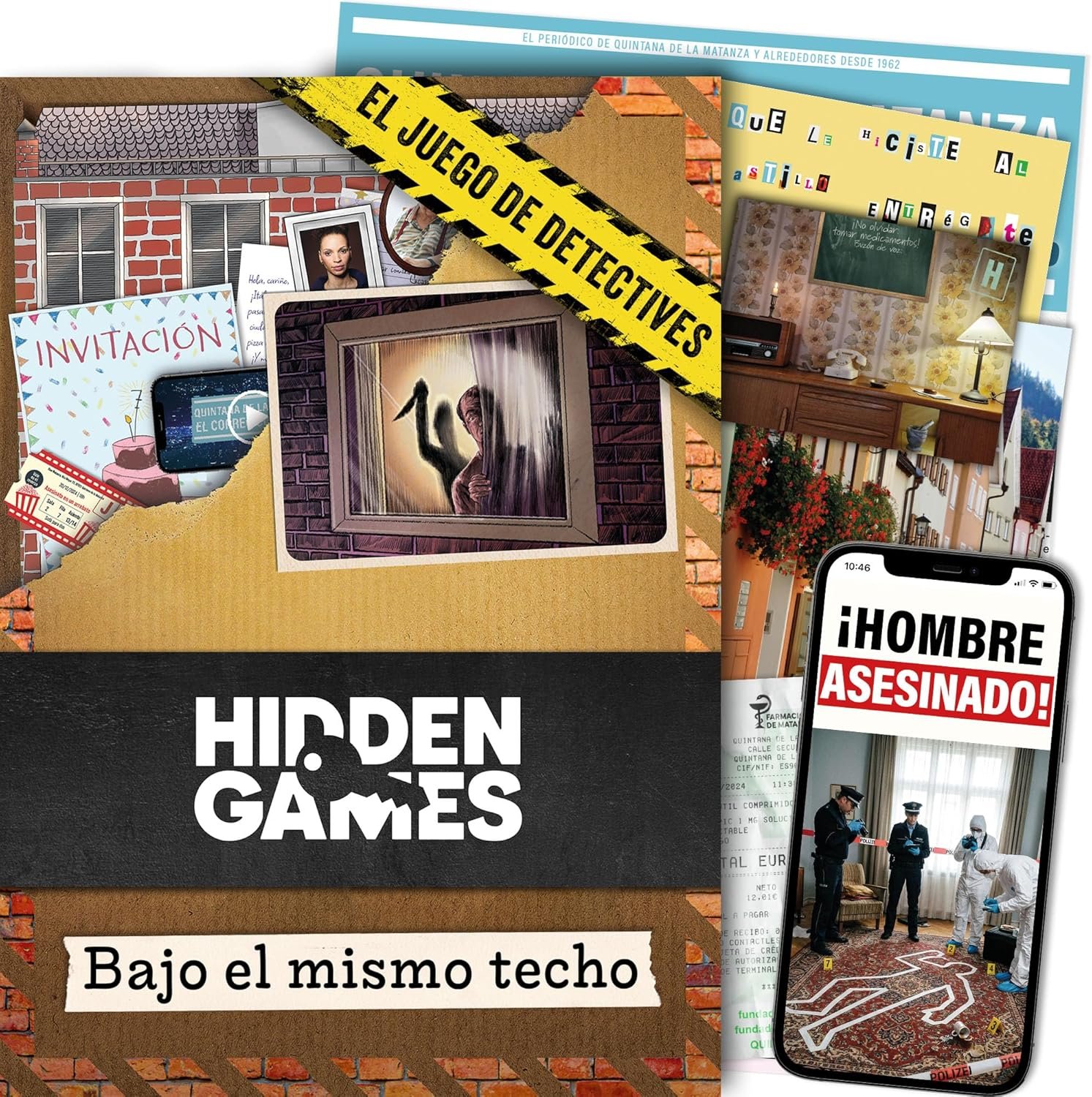 Hidden Games Escena del Crimen – Bajo el Mismo Techo – Juego de Detectives