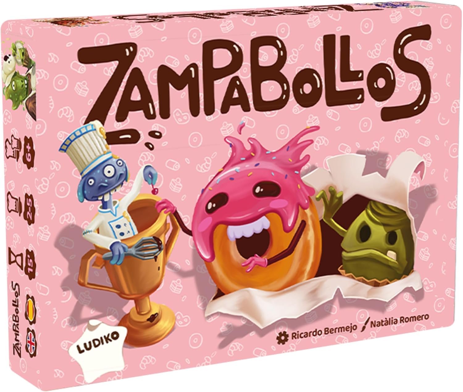 Zampabollos Juego de Cartas Familiar facil de aprender para Niños desde 6 Años | 2-5 Jugadores | Partidas Rápidas de 15 Minutos | Ideal en vacaciones, playa, Fiestas, Viajes y Regalos de cumpleaños