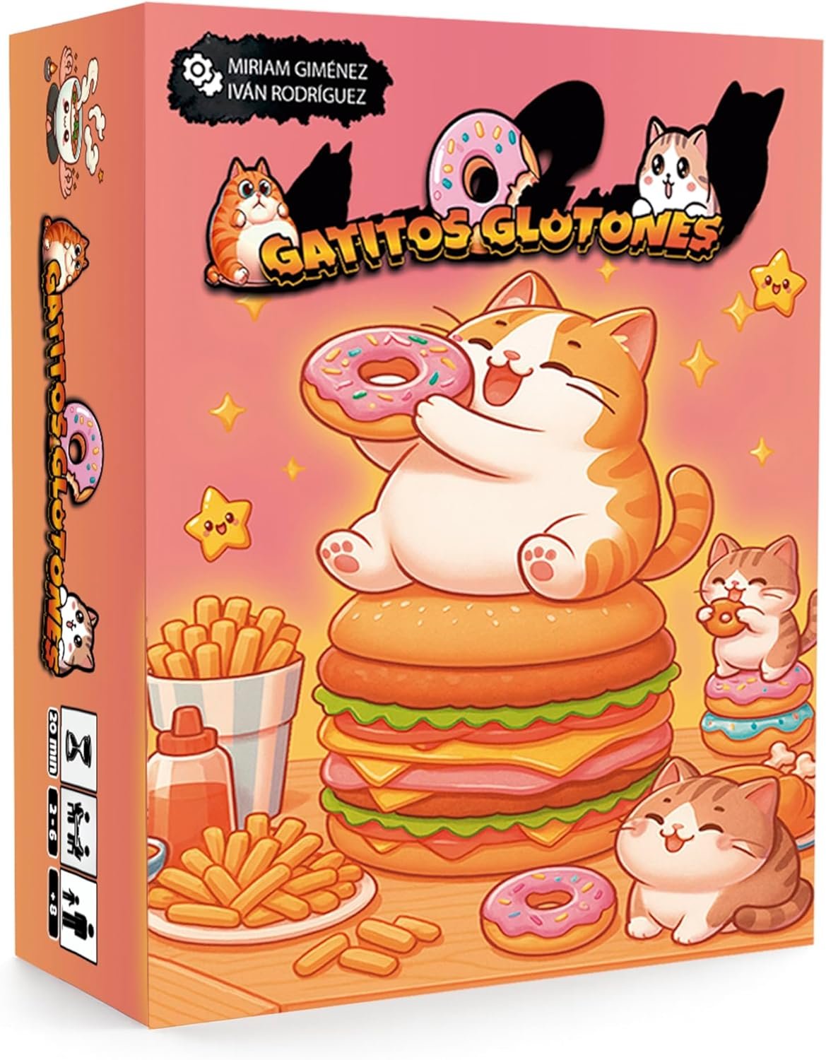 Gatitos Glotones - Juego de Mesa Familiar de Cartas para Niños y Adultos | Estrategia Rápida y Divertida | 2-6 Jugadores (+8 Años) | Estilo Kawaii
