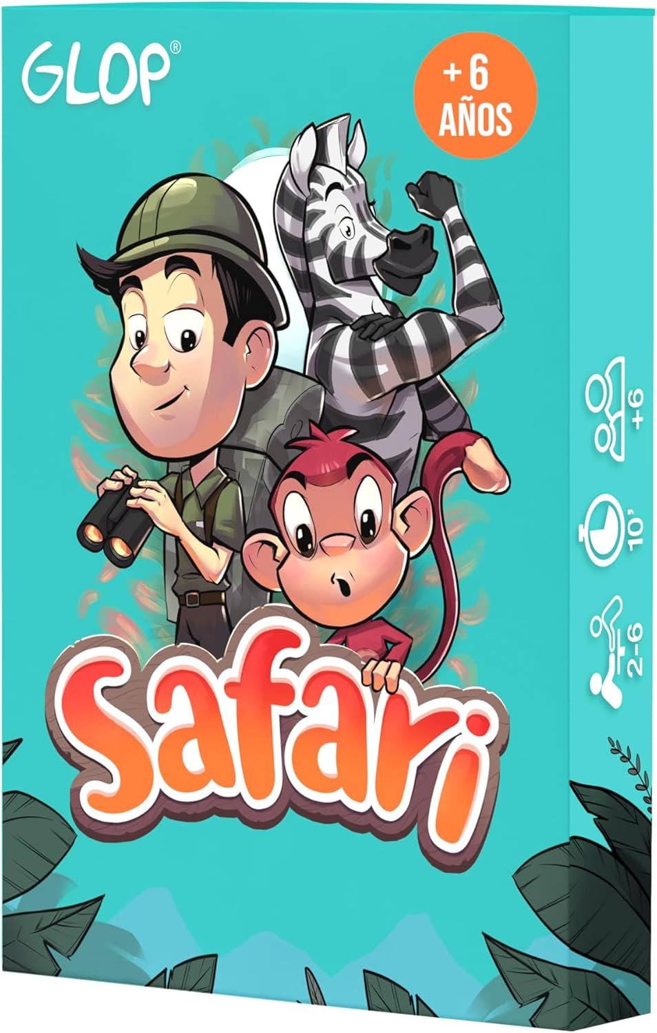 Glop Safari, Juegos de Mesa Niños 6-99 Años - Juego de Cartas Familiares
