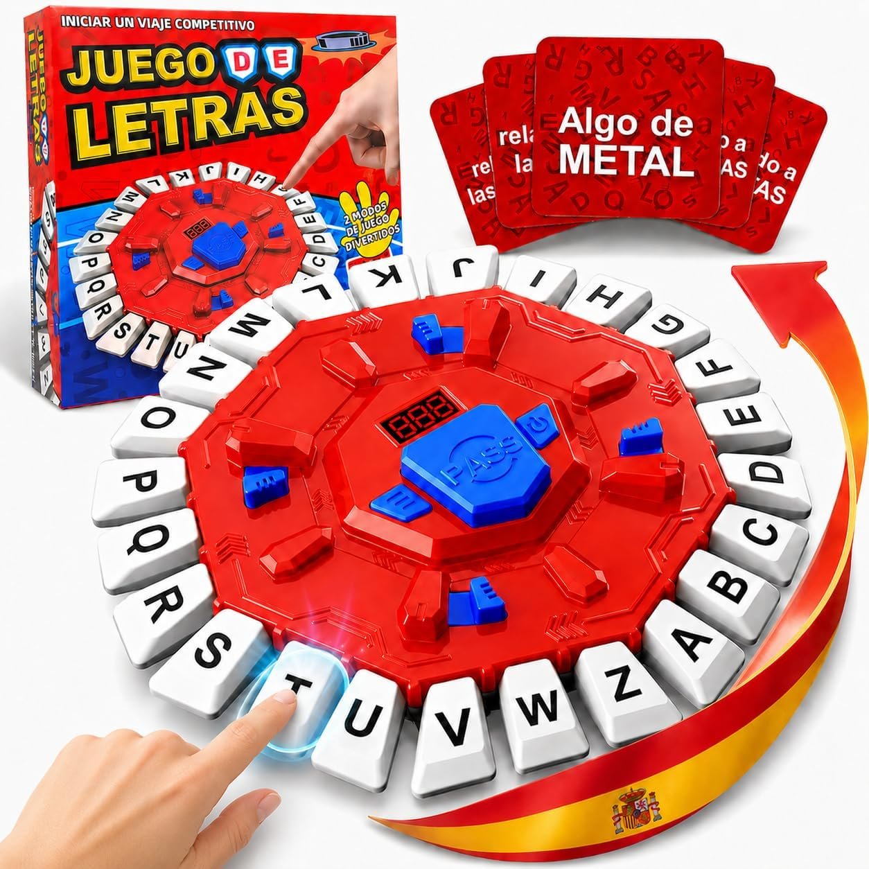 Juego de Mesa en Español, 2 Modos y 35 Tarjetas Doble Cara, Juego de Preguntas Educativo para Niños y Adultos, Ideal para Fiestas Familiares y Aprendizaje, Regalo Original