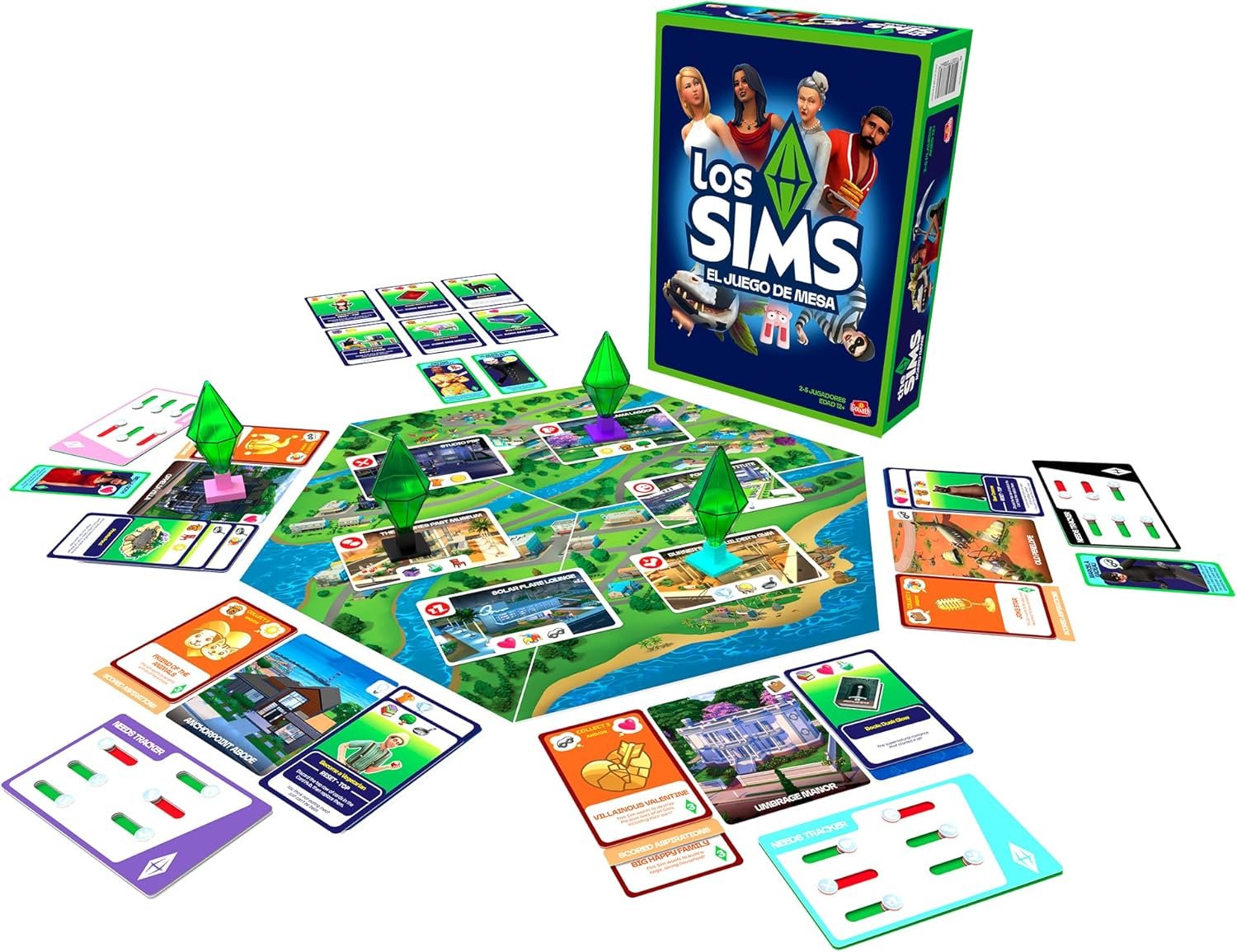 Bizak Los Sims El Juego de Mesa Oficial, Juego de Estrategia y Humor para recrear la Experiencia Sims, CREA tu Personaje y Cumple Objetivos, +12 años (64553864)