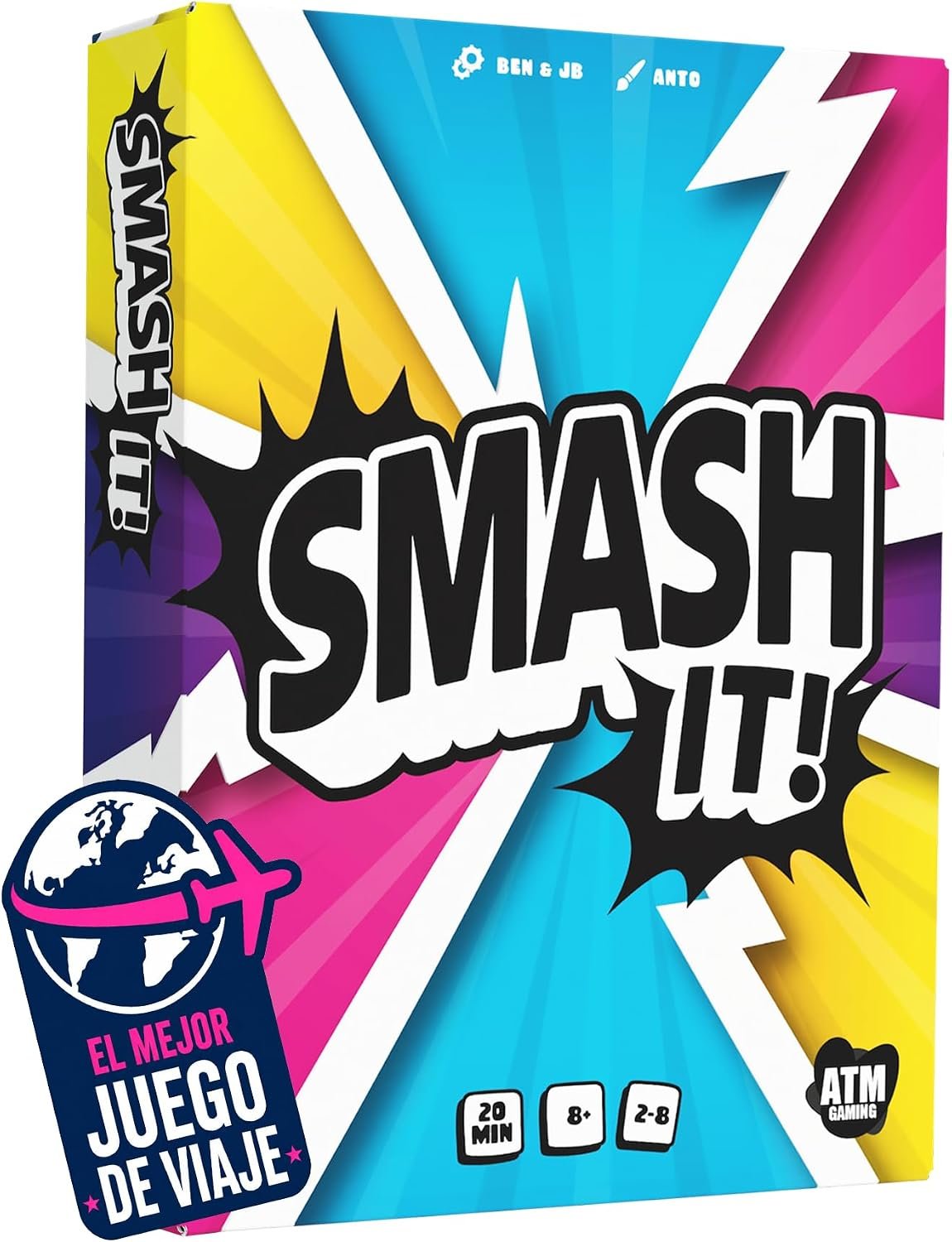 Smash It! - Juegos de Mesa para Familia y Amigos - Juego de Cartas de Rapidez Mental - de 2 a 8 Jugadores - Diversión sin Pantallas - Regalo Original | Juego de Viaje